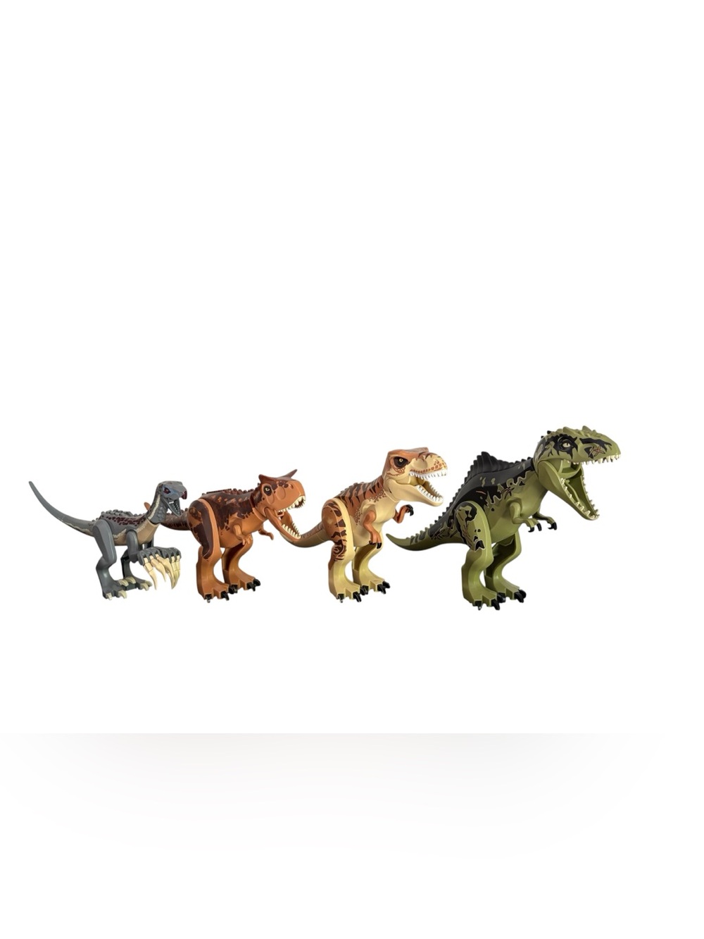 Lego dinosaur Bundle Lot Figures T Rex Giganotosaurus Therizinosaurs Carnotaurus
